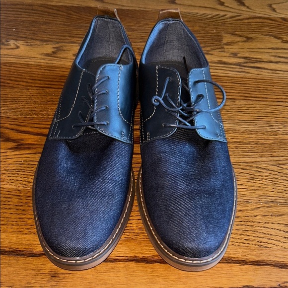 Restoration Men’s Navy Derby Shoes – Size 9.5 main image 5